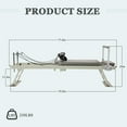 thumbnail image 3 of Pilates Reformer Machine , Foldable Pilates reformer Core Bed Equipment Machine for Home Gym Women Yoga Workout Indoor Pilates Exercise Equipment Grey Core bed with 5 Resistance tubing for Beginner, 3 of 6