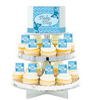 Monkey Baby Boy Edible Photo Toppers & Edible Cupcake Decoration Kit