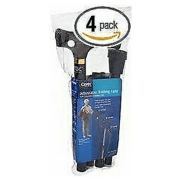 Carex Adjustable Folding Cane, Black, Pack of 4