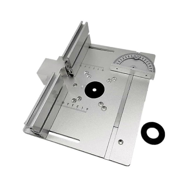 3 Router Table Insert Plate Wood Milling Flip Board Trimming Machine Auxiliary Tool With Miter Gau