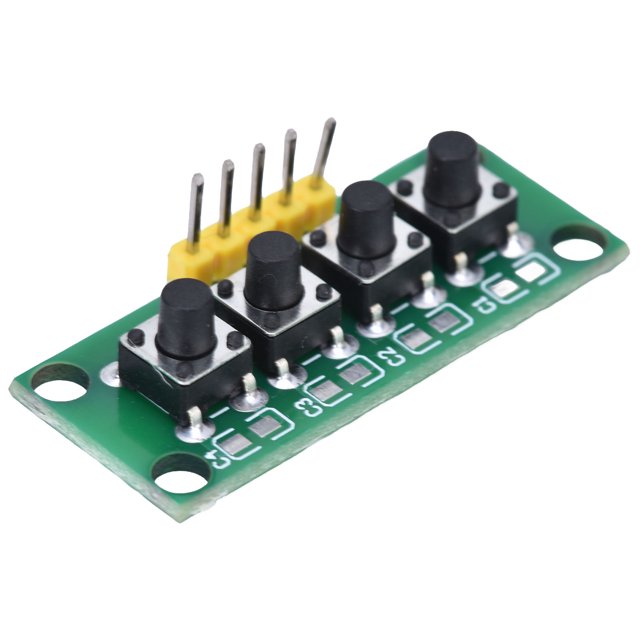 4 Button Keypad Module, Keyboard Module Less Interference Heat Dissipation Stable and Reliable for Electronic Experiment