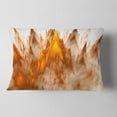 thumbnail image 2 of Designart Brown Fractal Crystals Design - Abstract Throw Pillow - 12x20, 2 of 5