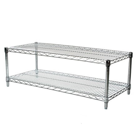 

Chrome Wire Shelving with 2 Shelves - 24 d x 54 w x 14 h (SC245414-2)
