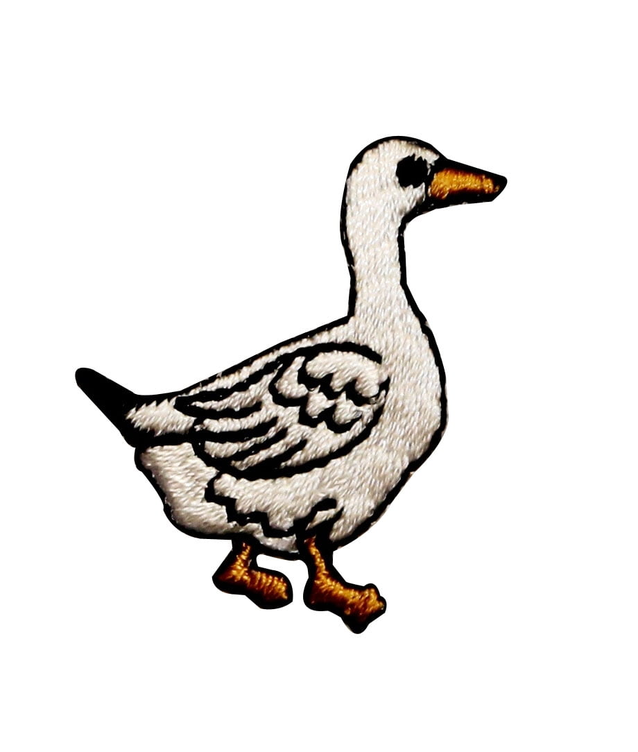 Kids Baby Duck Iron-On Patch Embroidered Applique