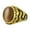 Brown, variant on Men's Stainless Steel Vintage Unique Flower Pattern Sides Snake Shaped Carved Oval Gemstone Signet Ring Wedding Band Yellow Size 11