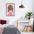 thumbnail image 3 of Stupell Industries Eclectic Hello Gorgeous Floral Woman Brown Floating Frame Canvas Art, 17 x 25, by Pooja Dave, 3 of 8