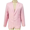 thumbnail image 3 of Jerdar Men's Linen Blazer Jacket Lapel Collar Two Button Single Breasted Solid Color Slim Fit Long Sleeve Spring Summer Casual Business Wedding Lightweight Breathable Sport Coat Top, 3 of 4