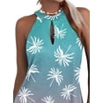 thumbnail image 3 of FASHIONWT Casual Floral Print Halter Neckline Mini Women Sun Dress, 3 of 4