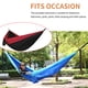 thumbnail image 2 of Hamaca ultralige portátil hamaca columpio soltero o doble persona deportes camping columpio para senderismo mochilero trasero de patio rojo y negro 300 × 200 cm seitruly OD003583-02B, 2 of 7