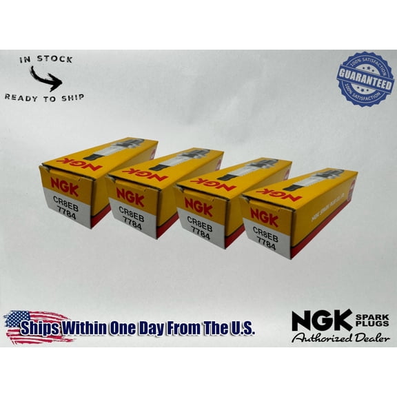 NGK Genuine OEM Authentic Spark Plugs CR8EB - 4 PACK