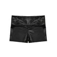 thumbnail image 3 of TSSOE Big Girls' Metallic High Waist Ballet Jazz Dance Booty Shorts Gymnastics Sports Tumbling Workout Legging Black 8, 3 of 5