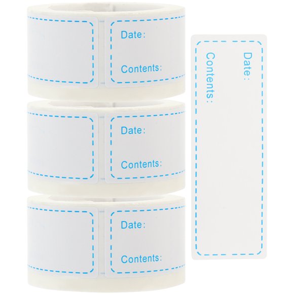 3 Rolls of Food Labels Food Prep Canning Labels Removable Food Stickers for Home Restaurant