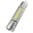 thumbnail image 2 of 1000 Lumens Led Flashlight, Zoomable Rechargeable, 4 Modes, Powerful Handheld, Durable Plastic, for Emergency Outdoor, High Brightness, Compact Design,YISHFHP,Silver, 2 of 8