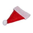 thumbnail image 2 of Sombrero de Navidad forro engrosado Sombrero festivo Atractivo Material decorativo de tela lavable a mano Rojo Blanco para decoración para ropa de fiesta ANGGREK Otros, 2 of 8