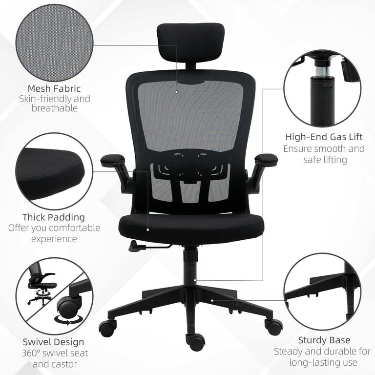 Vinsetto Ergonomic High Back Mesh Office Chair with Adjustable