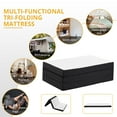 Smiaoer Foldable Memory Foam Mattress Topper Twin XL, Trifold