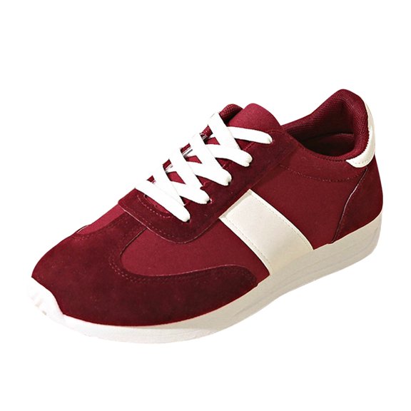 NOKIO White Sneakers for Women Comfortable Casual Sport Shoes Lightweight Outdoor Walking Footwear with Soft Insole, 𝖫a𝖼e Up Tennis Athlet𝗂c Shoes for Back to College