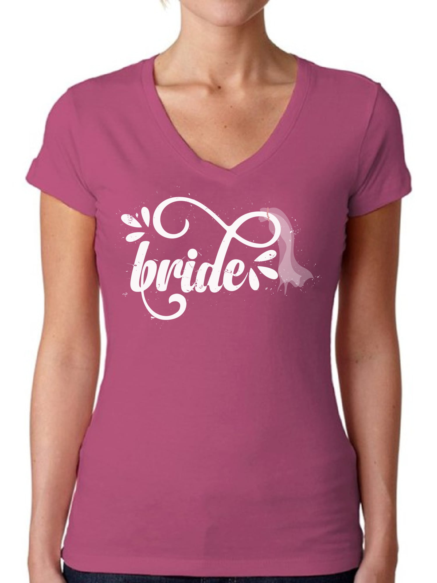 Awkward Styles - Awkward Styles Bride V-Neck Shirt Women's Bride Shirt ...