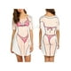 thumbnail image 5 of VISgogo Vestido Casual de Verano para Mujer, Estampado de Bikini 3D Cuello Redondo Manga Corta Relax-Fit One Piece para Damas, S/M/L/XL/XXL VISgogo  moda, 5 of 6