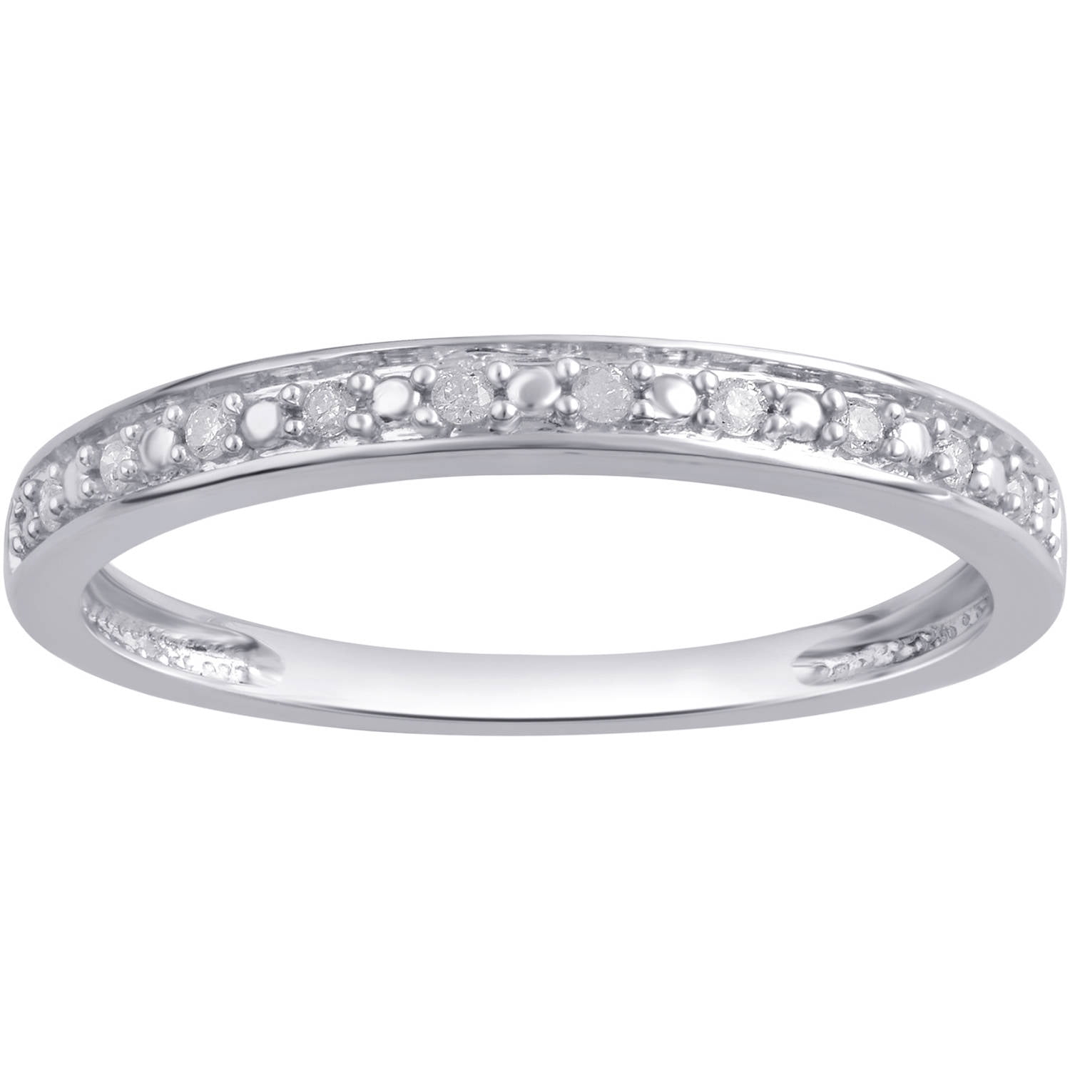 Brilliance 1/3 Carat Diamond Composite Women's Bridal Ring Set 10K White Gold (I-J, I2-I3)