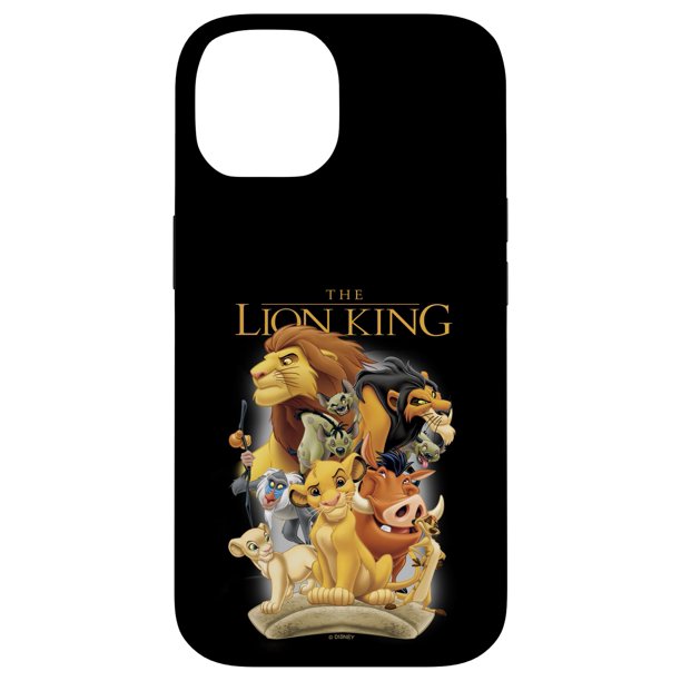Funda para iPhone 14 Disney El Rey León con grupo de personajes