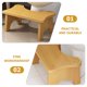 thumbnail image 3 of Taburete de baño de madera, taburete de baño, taburete para caca, silla de baño de madera, 3 of 7