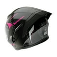 thumbnail image 3 of 1Storm Adult Motorcycle Modular Flip up Street Bike Full Face Dual Visor Helmet HB-B89CLS Storm Pink, 3 of 5