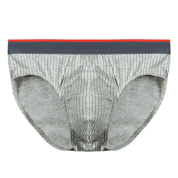 JUMESGU Mens Briefs Underwear Mens Classics Briefs Full Rise Underwear Briefs (Grey,L)