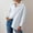White, variant on absuyy Shirts Button Up for Women Lapel Long Sleeve With Back Button Slit Casual Tops Black Shirt Size 2XL
