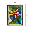 thumbnail image 3 of CHLOE Colorful Daisy Tiffany-style Floral Window Panel 24" Height, 3 of 3