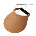 thumbnail image 6 of LShunze Unisex Open Top Straw Hat - Adjustable Wide Brim Sun Hat, Foldable Breathable Summer Beach Cap for Men Women, Outdoor Travel Sports, 6 of 7