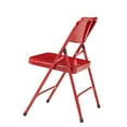 thumbnail image 3 of (Pack of 4) NPS® 200 Series Premium All-Steel Double Hinge Folding Chair, Red, 3 of 5