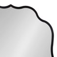 thumbnail image 4 of Kate and Laurel Higby Scalloped Wall Mirror, 24 x 31, Black, Decorative Modern Glam Mirror with Curved Scalloped Edge and Robust Metal Frame, 4 of 8