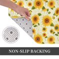 thumbnail image 6 of Sikiie European-style Pattern Sunflower Print Flannel Anti-slip Floor Mat 16x24in, Thickened Dustproof Entrance Door Mat Floor Mat for Kitchen, Bathroom, Laundry Room, 6 of 7