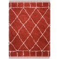 thumbnail image 2 of SAFAVIEH Pro Lux Shag Collection PLX433P Rust / Creme Rug, 2 of 9