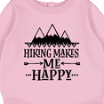 thumbnail image 3 of Inktastic Hiking Makes Me Happy Mountain Hiker Baby Fleece Bodysuit, 3 of 4