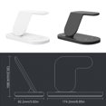 thumbnail image 4 of Methold Estación de acoplamiento de carga de teléfono inteligente con cargador inalámbrico Smartwatch de 15 W Teléfono y Comunicación Negro, 4 of 6