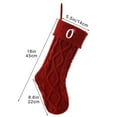 thumbnail image 3 of Moocorvic 26 Initials Large Christmas Stockings for Fireplace, Christmas Tree Decorations 18 Inch(O), 3 of 6