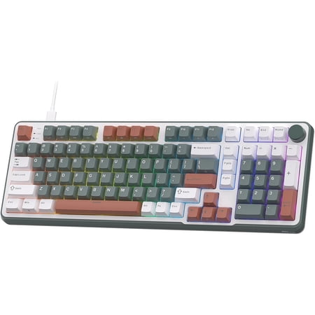 C98 HE Mechanical Gaming Keyboard, Hall Effect , Hot Swappable 95% Wired RGB Keyboard, Rapid Trigger Adjustable Actuation, 8K Polling Rate, Pro Web Driver for &Win