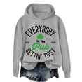 thumbnail image 4 of WZXFASHION In The Pub Letter Print St. Pa’S Day Personality Hooded Sweatshirt Clearance pullover sweater, 4 of 4