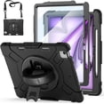 thumbnail image 1 of Case for iPad Air 13 Inch Case M3 2025 M2 2024, Rugged iPad Pro 12.9 6th/5th/4th/3rd Generation Case with Screen Protector/Kickstand/Handle Grip/Shoulder Strap/Pencil Holder, 1 of 7