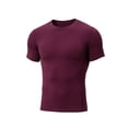 thumbnail image 5 of JTieacloth Men's T Shirts Performance Compression Workout Shirt For Wicking Athletic Top Gym Running Fitness Training Tee With Stretch And Breathable(Red,L), 5 of 6