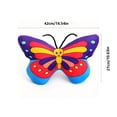 thumbnail image 3 of TNDBKQWR Cute Butterflys Shaped Pillow Plush Decorative Throw Pillows Soft Hugging Pillows, 16.54x10.63in Comfortable Seat Cushions for Bedroom Couch Bed Dorm, 3 of 6