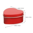 thumbnail image 2 of WHAMVOX 6pcs Heart Shaped Treat Boxes Decorative Candy Tin Box Candy Storage Case for Weddings Birthday Valentines Holiday Party Favors, 2 of 8