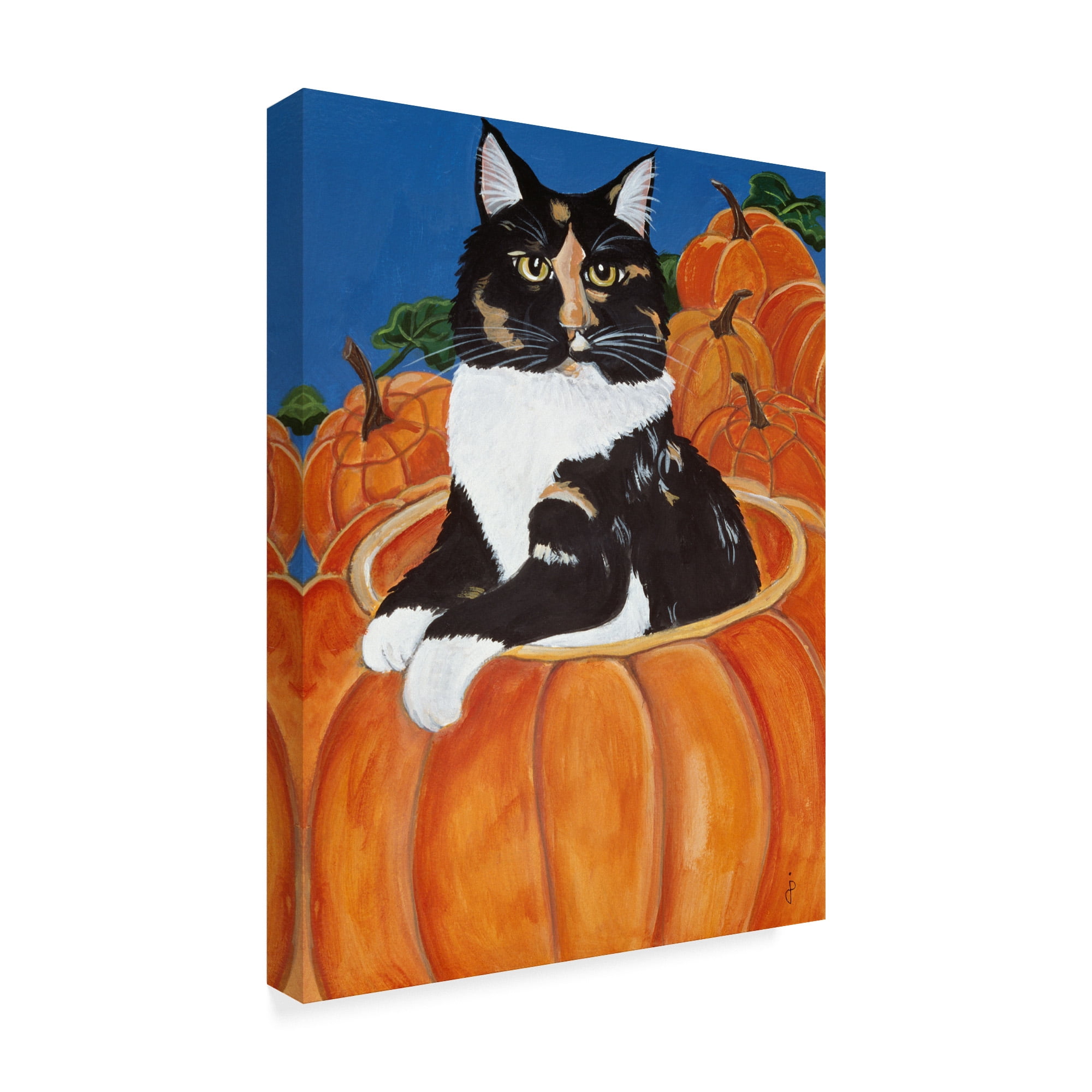 Trademark Fine Art 'Matisse In A Pumpkin' Canvas Art by Jan Panico