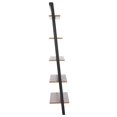 thumbnail image 3 of SAFAVIEH Cullyn 5 Tier Leaning Etagere, Natural/Charcoal (27.6 in. W x 14 in. D x 76 in. H), 3 of 12
