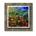 thumbnail image 1 of All My Walls POL00554 Rubis Blooms Metal Hanging Art, 1 of 1