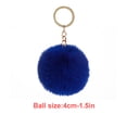 thumbnail image 4 of Yuarrent LLavero de bola peluda, llaveros exquisitos creativos, llaveros delicados convenientes multifuncionales para mujer, azul oscuro, 4cm Type3 NO3 Yuarrent HA059936-36, 4 of 6