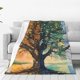 thumbnail image 1 of Balery Seasonal Tree Reflection Manta de Felpa Suave y Acogedora – Cobija de Franela Aterciopelada para Cama, Lavable y Cálida para Sofá, Mascotas, Transpirable-80"x60", 1 of 7