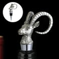 thumbnail image 4 of Tapón de botella animal Decoración Tapones giratorios universales Tapón de sellado Accesorios Aleación de zinc Barware para ies GacelaTopperPlata BLESIY Tapón de botella de vino, 4 of 7